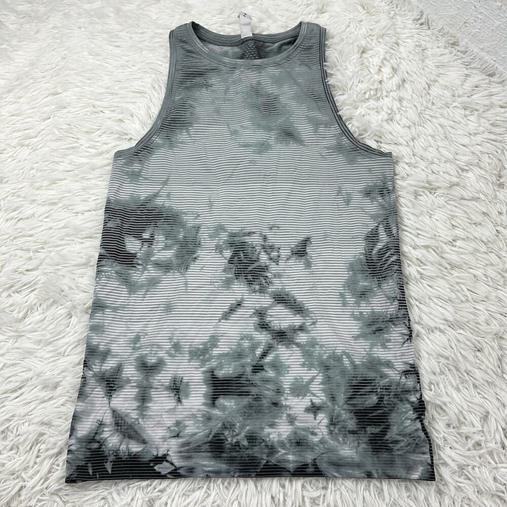 Lululemon Swiftly Tech Tank 2.0 *Wash Shibori Stripe Graphite Grey